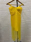 Rayon Long Bandage Evening Party dress
