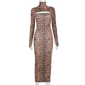 Leopard Women Long Dress