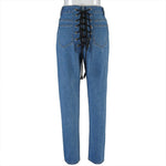 High Waits Bandage Sexy Women Jeans