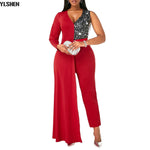 2 in 1 Sequins Jumpsuit Dresses For Women