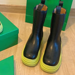 Thick Bottom Boots with Jelly Colors