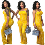 Plus Size Polka Dot Women Jumpsuit