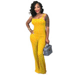 Plus Size Polka Dot Women Jumpsuit