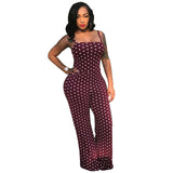 Plus Size Polka Dot Women Jumpsuit